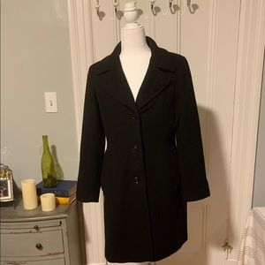Anne Klein Size 10 Wool/Cashmere Blend Pea Coat